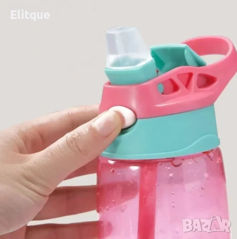 Детска бутилка за вода със сламка 480мл, снимка 11 - Други стоки за дома - 52840522