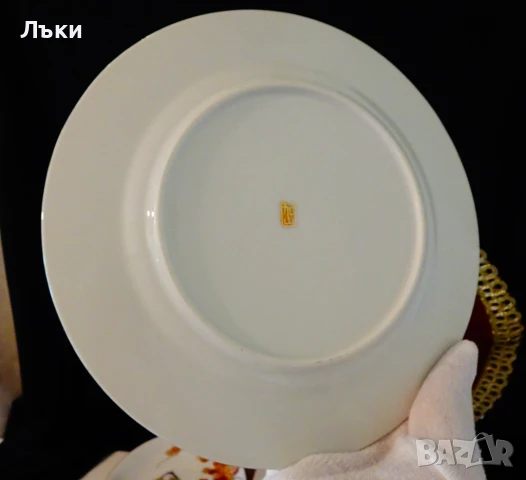 Чиния японски порцелан Sаtsuma Kazan,злато. , снимка 6 - Антикварни и старинни предмети - 51240259