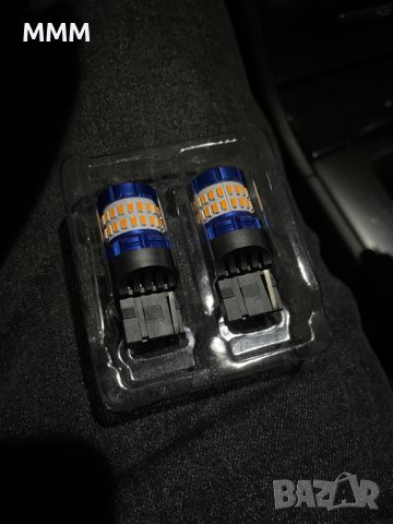 2 х LED Автокрушки Т20 W21W 7440, снимка 8 - Аксесоари и консумативи - 39621487