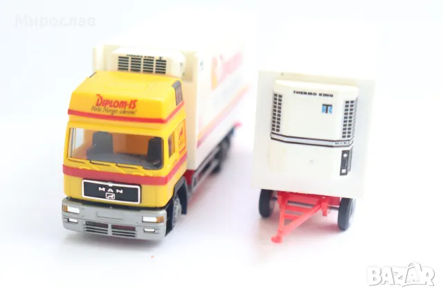 AMW 1:87 H0 MAN THERMO KING ХЛАДИЛЕН КАМИОН TIR МОДЕЛ, снимка 4 - Колекции - 50044542