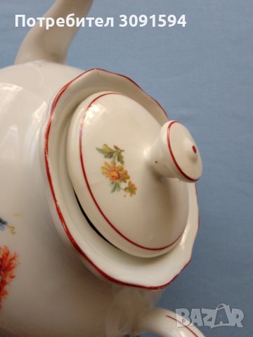  Стар Порцеланов чайник и захарница за чай , снимка 16 - Антикварни и старинни предмети - 41417845
