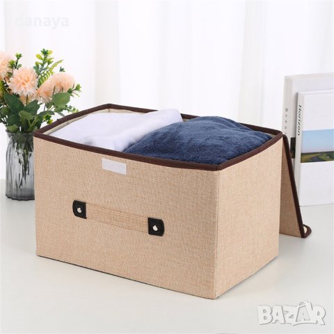 3751 Текстилна сгъваема кутия за съхранение, 3 размера, снимка 2 - Кутии за съхранение - 41041289