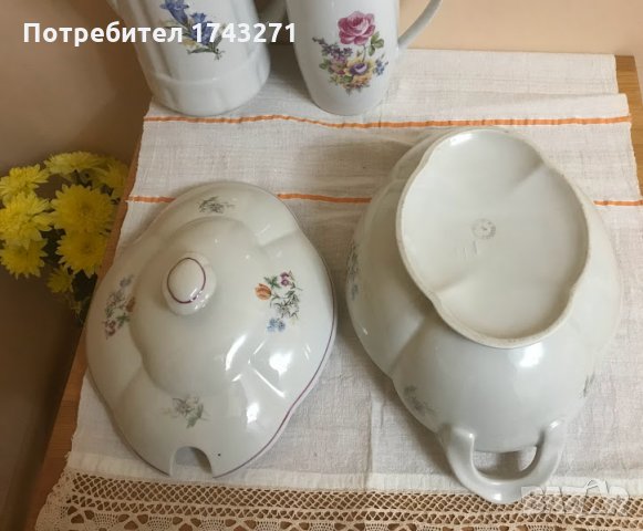 Порцеланов супник, снимка 5 - Антикварни и старинни предмети - 35926046