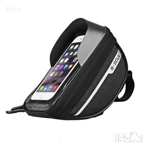 B-SOUL Непромокаема чанта за велосипед с прозорец за телефон 1L, снимка 7 - Аксесоари за велосипеди - 42053503