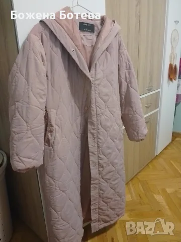 дамски дълго яке , пепел от рози, снимка 2 - Якета - 56214663