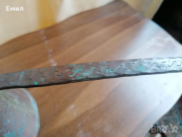 Голямо старо медно джезве, снимка 4 - Колекции - 35881701