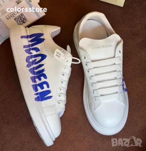 Мъжки бели кецове Alexander McQueen/BR072, снимка 2 - Кецове - 49667745