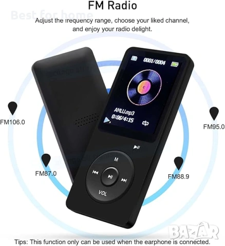 Arungo MP3 плейър 64GB , гласов рекордер, електронна книга, HD екран, снимка 5 - MP3 и MP4 плеъри - 53232826