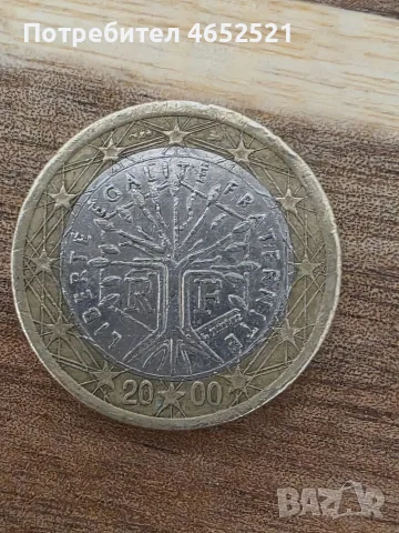 Монета 1€ Франция 2000