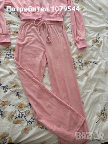 Дамски розов комплект от две части, снимка 2 - Спортни екипи - 53749444