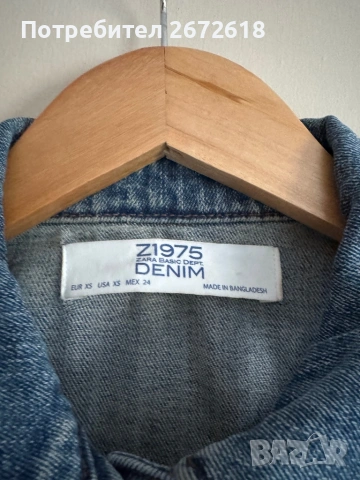 Дънково яке на Zara, снимка 6 - Якета - 53085762