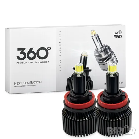 LED крушки H8 100W 12V комплект 2 броя