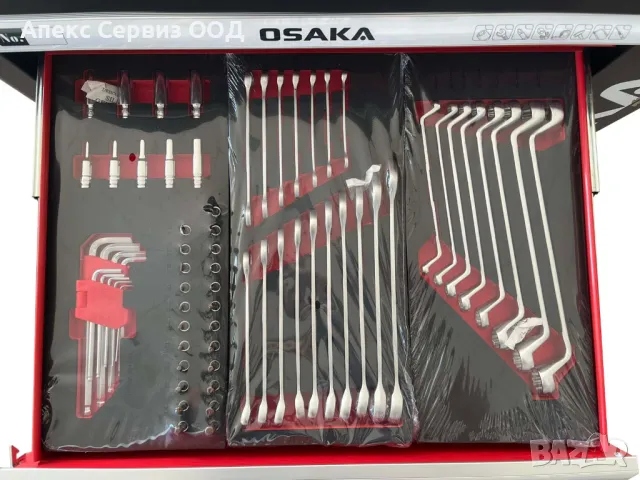 Количка за инструменти модел OSAKA - 156 части / 196 части, снимка 2 - Индустриална техника - 45126351