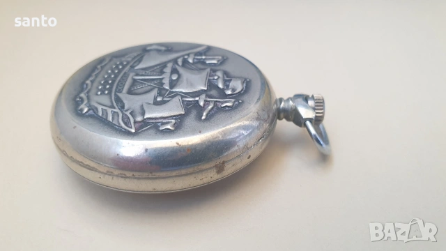 Механичен джобен часовник Молния , снимка 7 - Антикварни и старинни предмети - 53838017