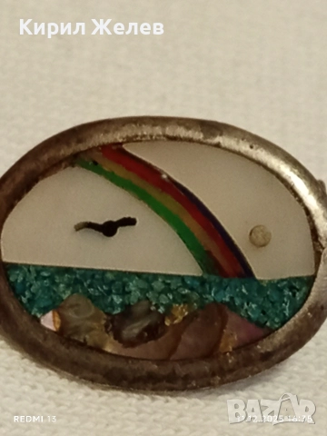 РЯДКА ВИНТИДЖ СРЕБЪРНА БРОШКА за КОЛЕКЦИОНЕРИ 52435, снимка 3 - Други ценни предмети - 52738206