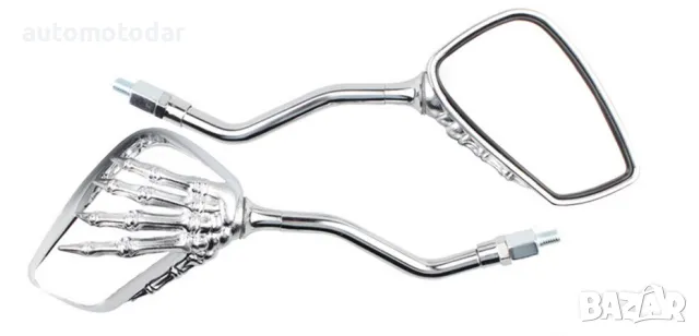 Огледала за мотоциклет мотор чопър 10мм, снимка 4 - Аксесоари и консумативи - 48766584