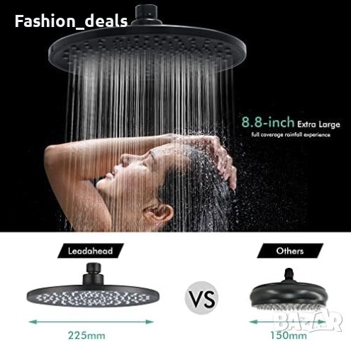 Нов кръгъл душ с дъждовен ефект / Регулируема въртяща то/ Регулируема въртяща се глава Баня Дом Спа, снимка 5 - Други стоки за дома - 41229967