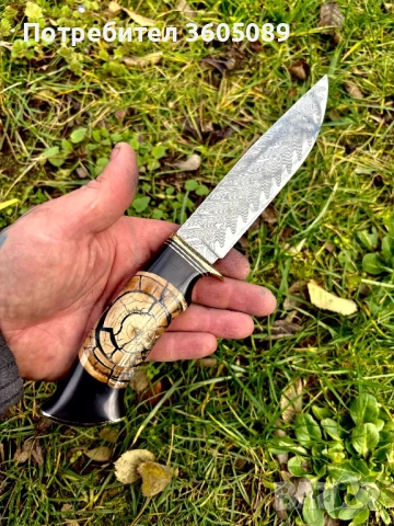 Ножове дамаска стомана, снимка 2 - Ножове - 51161375