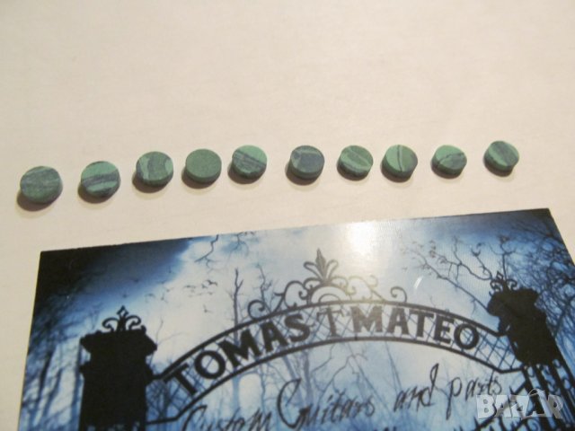 Guitar dots 6 mm от 100% Малахит, снимка 3 - Китари - 39722730