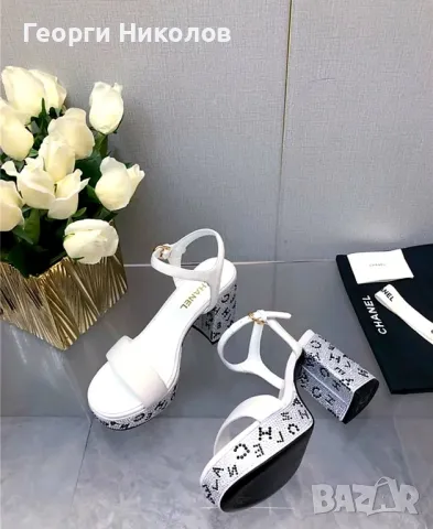 Дамски сандали Шанел , снимка 6 - Сандали - 50057448