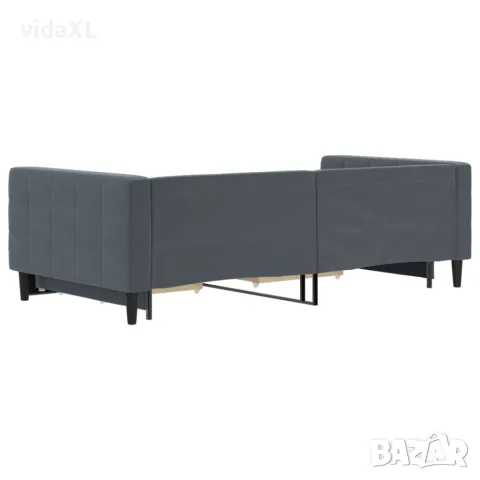 vidaXL Дневно легло с уширение и чекмеджета, без матрак, 100x200 см, снимка 5 - Спални и легла - 56146773