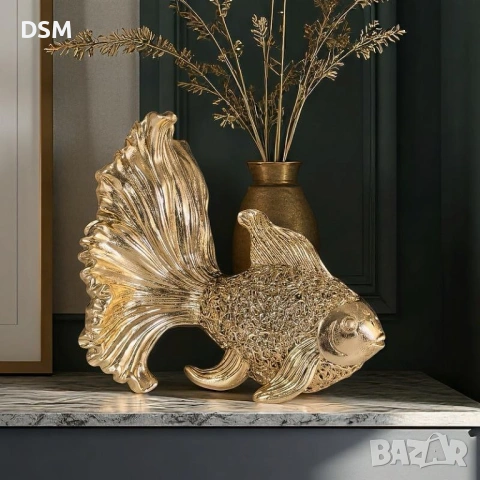 Нова Статуетка Риба - Фигура за Декорация Риби - 16см