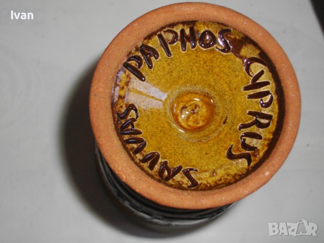 Нов Кипърски Глинен Сервиз За Вино-Ръчно Рисуван-Битов Интериор, снимка 4 - Сервизи - 39726655