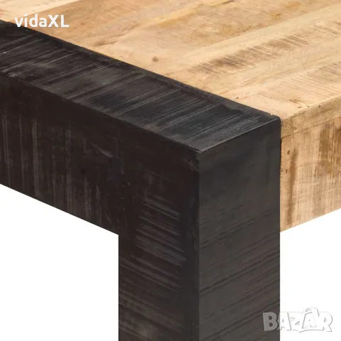 vidaXL Трапезна маса, 140x70x76 cм, грубо мангово дърво масив, снимка 4 - Маси - 56146612