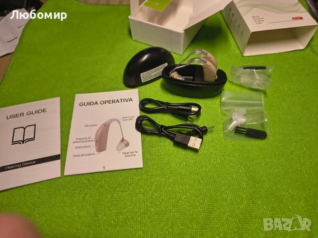 Слухови апарати за възрастни хора със зареждаща кутия, акумулаторни слухови апарати за възрастни , снимка 2 - Слухови апарати - 52622597