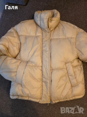 Бежово зимно яке Puffer