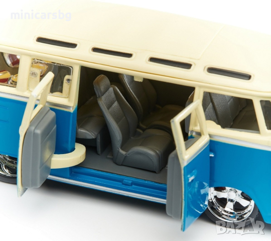 Метални колички: Volkswagen Van Samba, снимка 7 - Колекции - 44840578