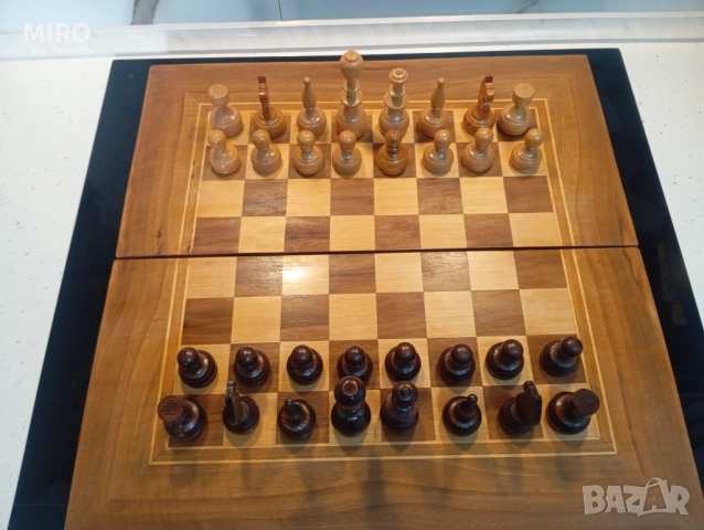 Шах с дървени фигури, снимка 7 - Шах и табла - 52643195