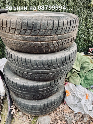 Алуминиеви джанти със зимни гуми Michelin Alpin Размер 205/55/16, снимка 3 - Гуми и джанти - 53726820