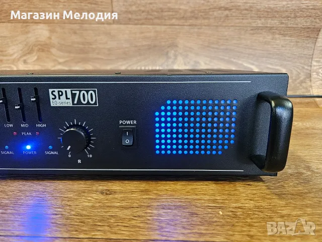Крайно стъпало QTX Sound SPL 700EQ (2x350W) с вграден 3 канален еквалайзер – Отлично състояние!, снимка 6 - Ресийвъри, усилватели, смесителни пултове - 56160077