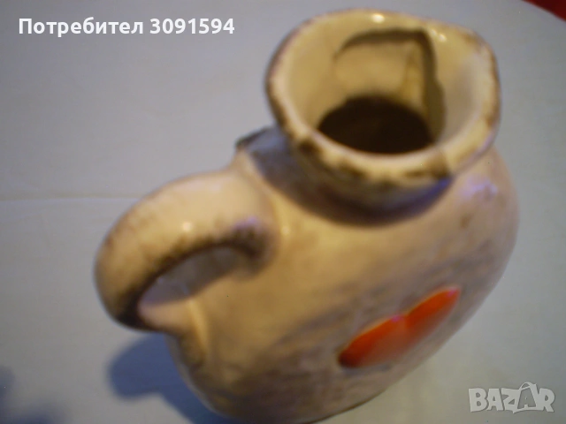 Винтидж декантер Goebel, керамична бутилка  , момче, целелува момичеуващо момиче, снимка 6 - Антикварни и старинни предмети - 53100353