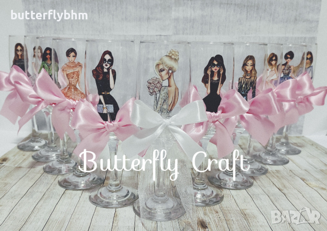 Чаши за моминско парти, Украса за моминско парти, снимка 5 - Декорация - 24657964