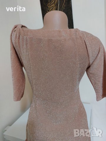 Бляскава розова рокля, снимка 3 - Рокли - 41458309