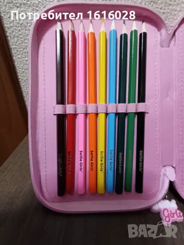 Несесер с ученически принадлежности на Selfie girls., снимка 5 - Ученически пособия, канцеларски материали - 47297981