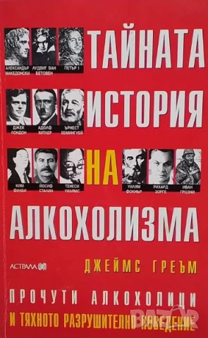 Тайната история на алкохолизма Прочути алкохолици и тяхното разрушително поведение Джеймс Греъм