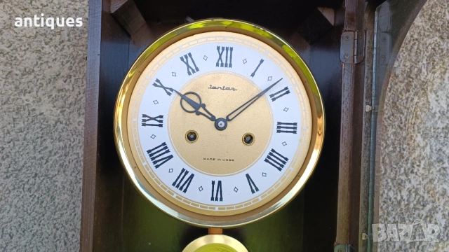 Стар руски стенен часовник - Янтар / Jantar - 1985г. - №2, снимка 7 - Антикварни и старинни предмети - 53411606