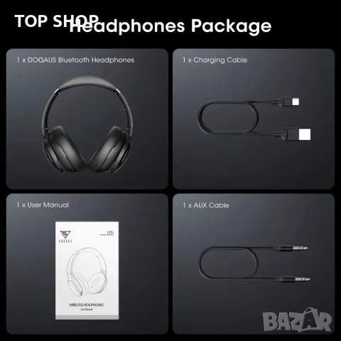 DOQAUS Life 4 Bluetooth слушалки висок клас, снимка 6 - Bluetooth слушалки - 48780126