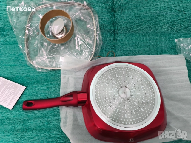 Нов грил тиган с капак , снимка 4 - Съдове за готвене - 52914234