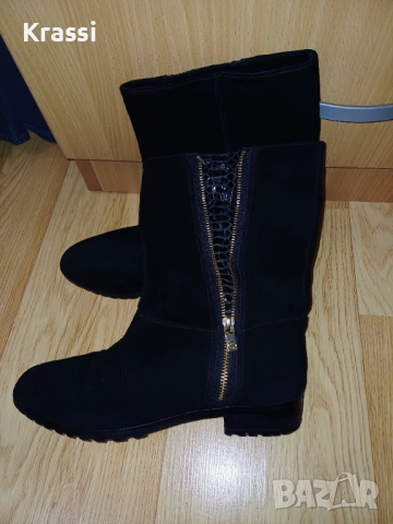Черни боти Michael Kors  39, снимка 2 - Дамски боти - 52954232