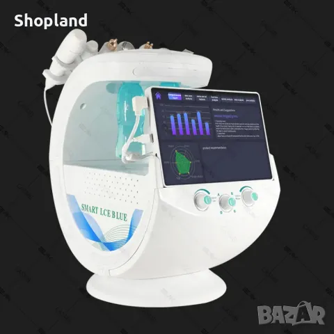 Мултифункционален 7-в-1 уред за анализ и грижа за кожата с Ice Blue Plus технология , снимка 6 - Козметични уреди - 48673795