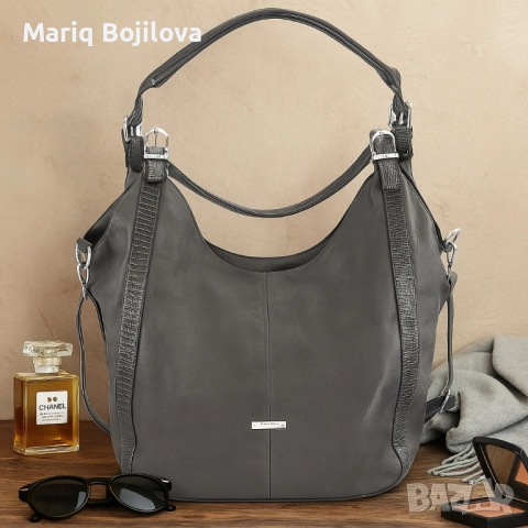 Дамска чанта тип торба от еко кожа – стил, организация и удобство в едно, снимка 4 - Чанти - 51607625