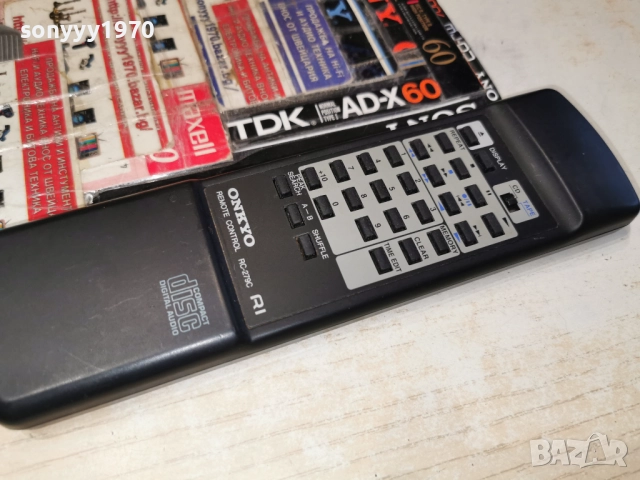 ONKYO R1 RC-279C CD/TAPE REMOTE-SWISS 2512251014, снимка 2 - Декове - 52895781