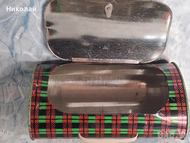 Детска Ламаринена Кутия Чанра за Храна Пипи Дългото Чорапче Norma СССР, снимка 9 - Други ценни предмети - 52388848