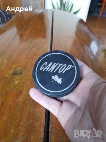Стара шайба за хокей Cantop, снимка 2 - Други ценни предмети - 35825503