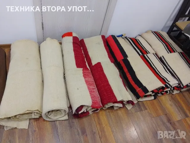 вълнени тъкани одеала / завивки / черги старинни 