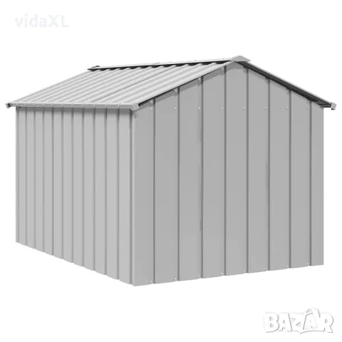 vidaXL Къща за кучета с покрив 113x153x101 cm Поцинкована стомана, снимка 4 - За кучета - 56147580